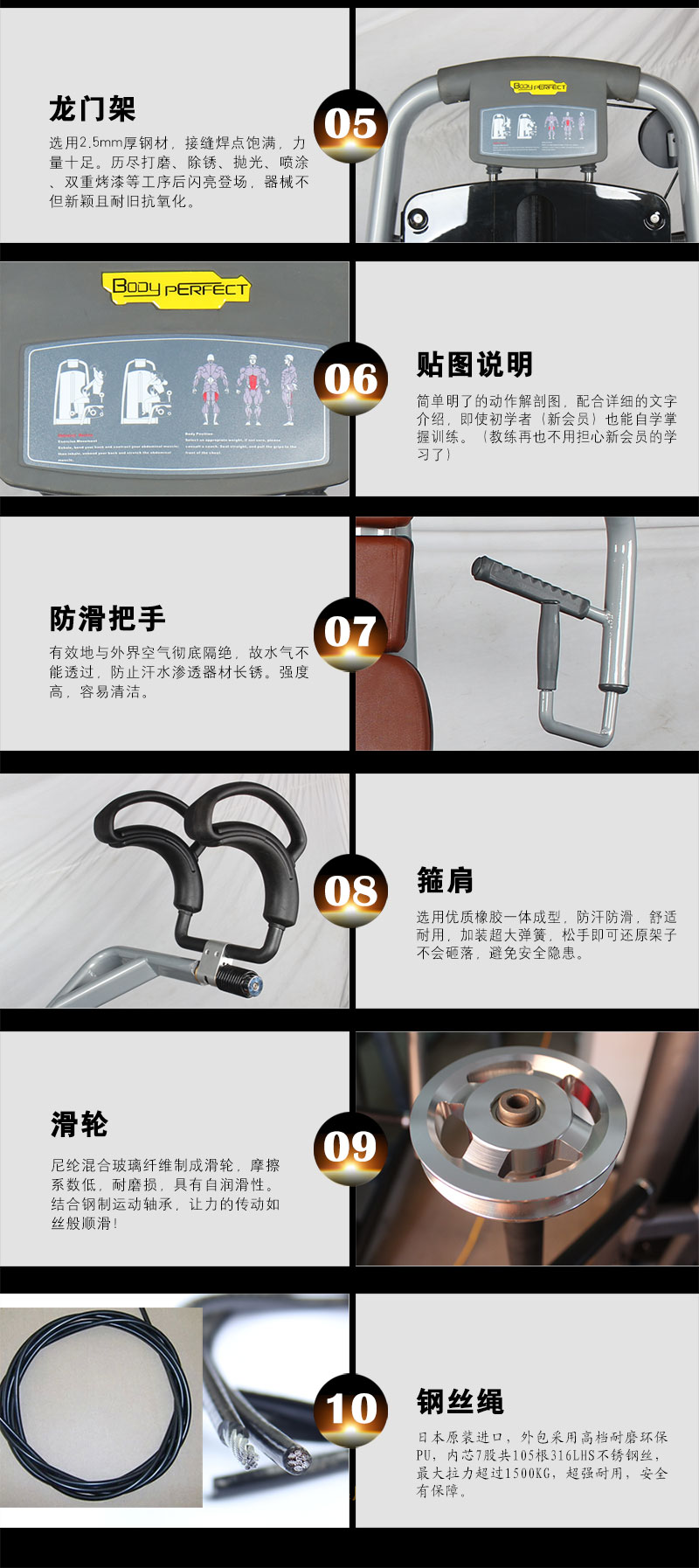 博菲特健身器材詳細細節圖