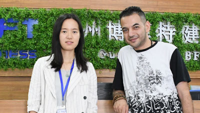 沙特客戶來中國進(jìn)口采購健身房器械